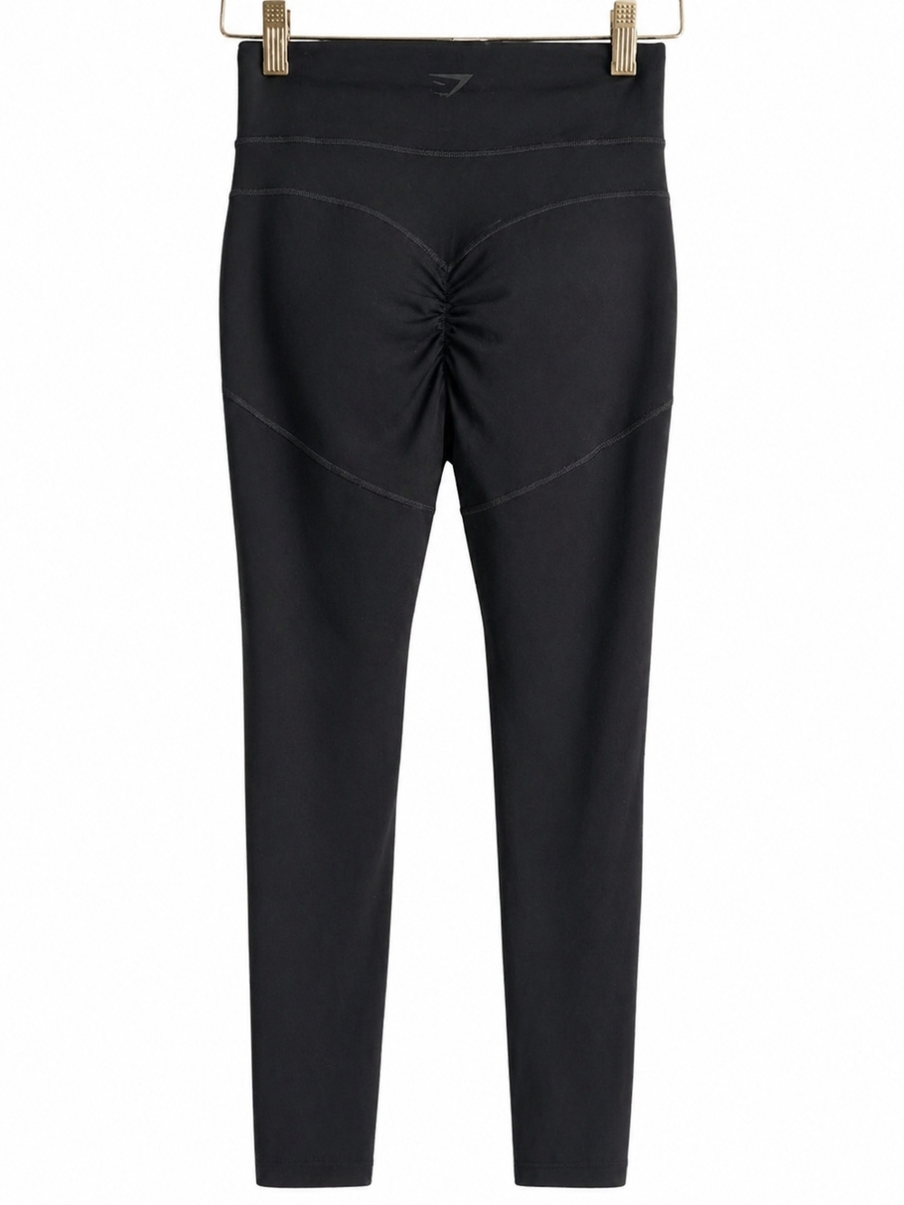 Gymshark Black Scrunch Butt Leggings XS High Waisted Seamless Workout Activewear - Picture 3 of 7